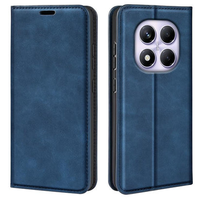 Retro-skin Magnetic Suction Leather Phone Case, For Xiaomi Poco M7 Pro 5G, For Xiaomi Redmi Note 14 Pro 4G, For Redmi Note 14 4G 163.25mm, For Xiaomi 15 Pro