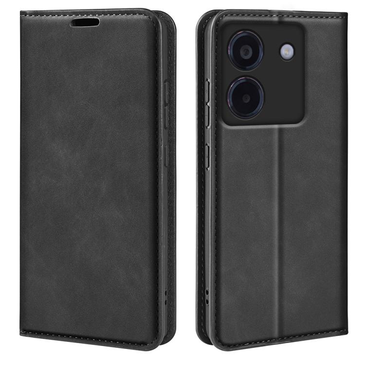 Retro-skin Magnetic Suction Leather Phone Case