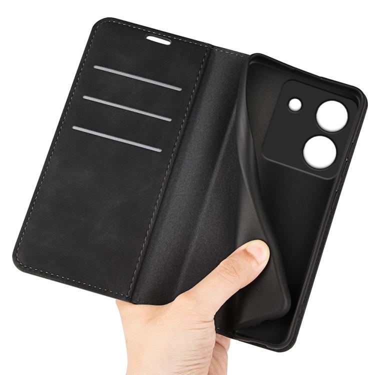 Retro-skin Magnetic Suction Leather Phone Case, For Xiaomi Poco M7 Pro 5G, For Xiaomi Redmi Note 14 Pro 4G, For Redmi Note 14 4G 163.25mm, For Xiaomi 15 Pro