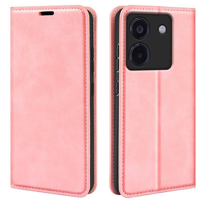 Retro-skin Magnetic Suction Leather Phone Case