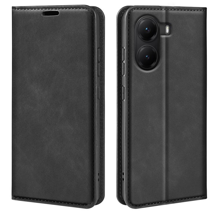 Retro-skin Magnetic Suction Leather Phone Case