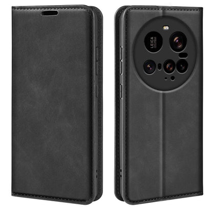 Retro-skin Magnetic Suction Leather Phone Case
