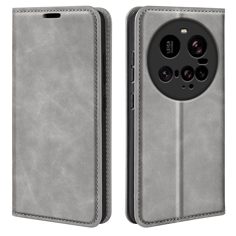 Retro-skin Magnetic Suction Leather Phone Case