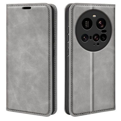 Retro-skin Magnetic Suction Leather Phone Case