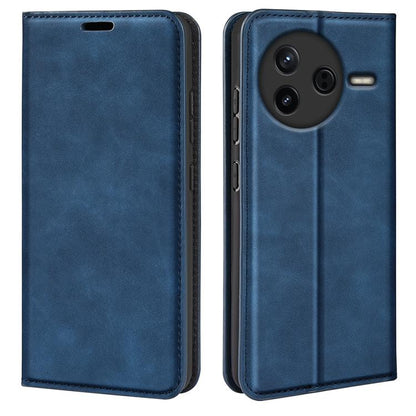 Retro-skin Magnetic Suction Leather Phone Case