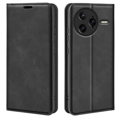 Retro-skin Magnetic Suction Leather Phone Case
