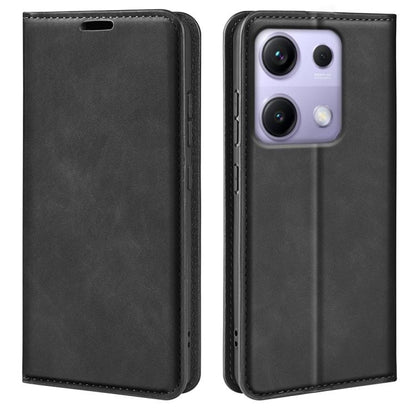 Retro-skin Magnetic Suction Leather Phone Case