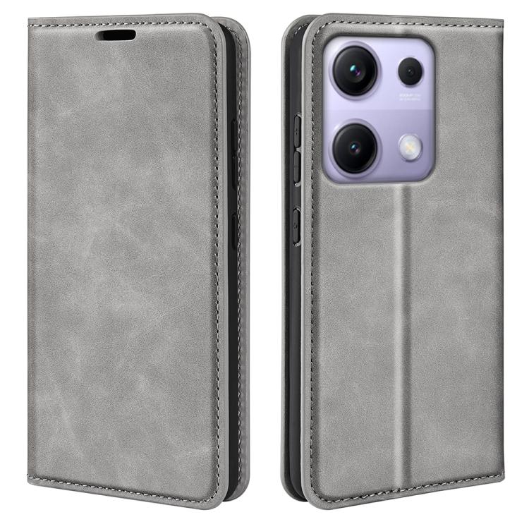 Retro-skin Magnetic Suction Leather Phone Case, For Redmi A5 4G 173.3mm, For Redmi Note 14S 4G, For Redmi Note 14 4G 164.84mm, For Xiaomi 15 Ultra