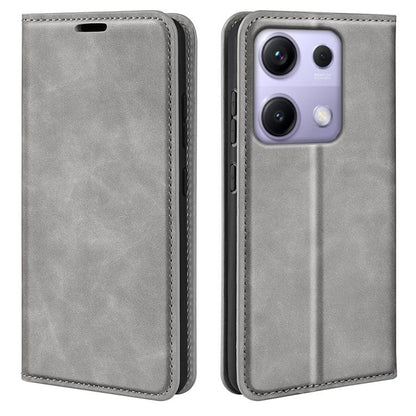 Retro-skin Magnetic Suction Leather Phone Case, For Redmi A5 4G 173.3mm, For Redmi Note 14S 4G, For Redmi Note 14 4G 164.84mm, For Xiaomi 15 Ultra
