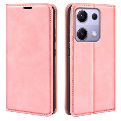 Retro-skin Magnetic Suction Leather Phone Case, For Redmi A5 4G 173.3mm, For Redmi Note 14S 4G, For Redmi Note 14 4G 164.84mm, For Xiaomi 15 Ultra