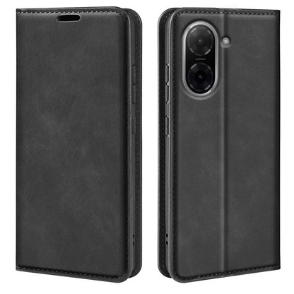 Retro-skin Magnetic Suction Leather Phone Case