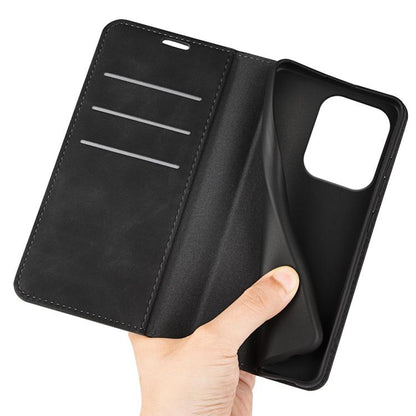 Retro-skin Magnetic Suction Leather Phone Case