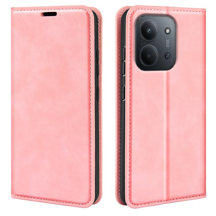 Retro-skin Magnetic Suction Leather Phone Case