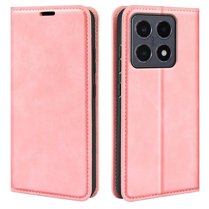 Retro-skin Magnetic Suction Leather Phone Case