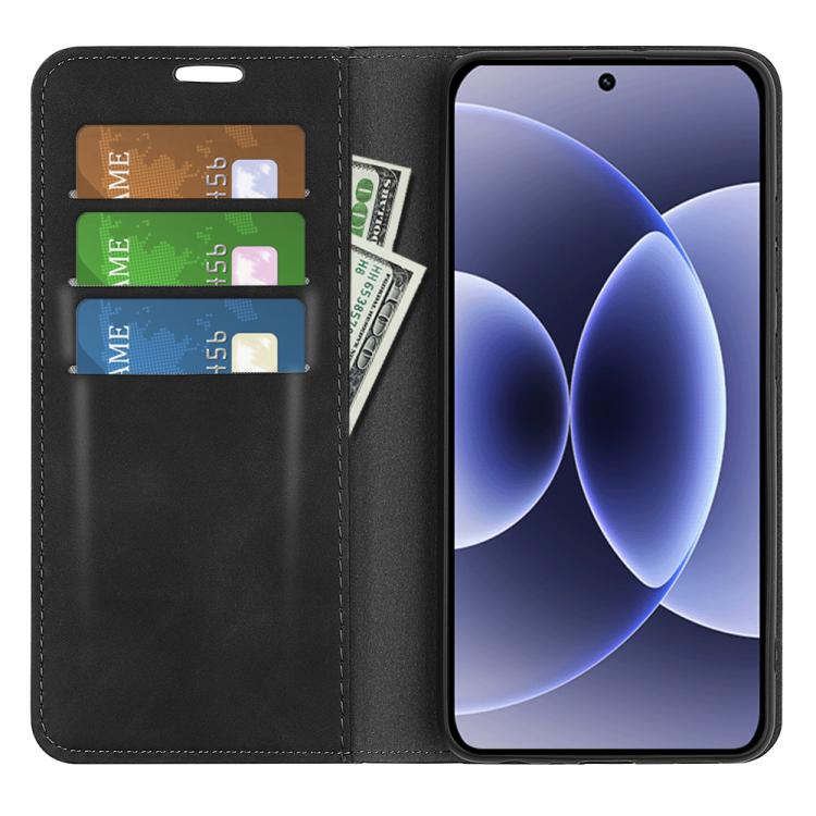 Retro-skin Magnetic Suction Leather Phone Case, For Xiaomi 17, For Redmi 15C 5G / 4G EU 173mm, For Xiaomi 15T Pro, For Xiaomi 15T