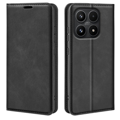 Retro-skin Magnetic Suction Leather Phone Case, For Xiaomi 17, For Redmi 15C 5G / 4G EU 173mm, For Xiaomi 15T Pro, For Xiaomi 15T