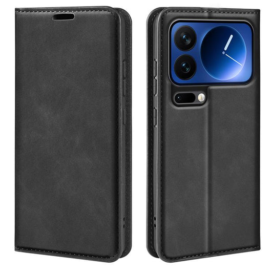 Retro-skin Magnetic Suction Leather Phone Case