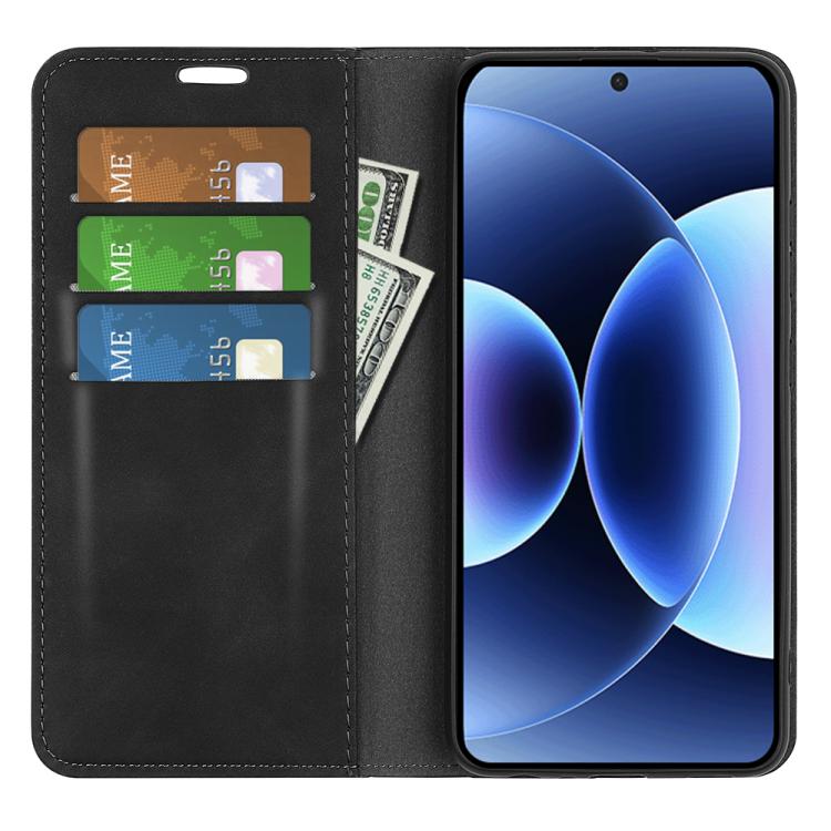 Retro-skin Magnetic Suction Leather Phone Case