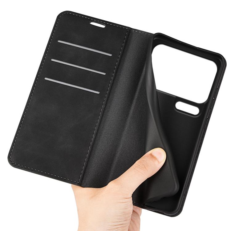 Retro-skin Magnetic Suction Leather Phone Case