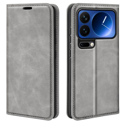 Retro-skin Magnetic Suction Leather Phone Case