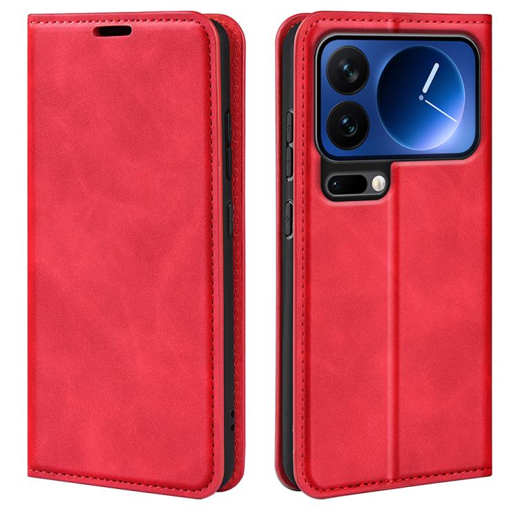 Retro-skin Magnetic Suction Leather Phone Case
