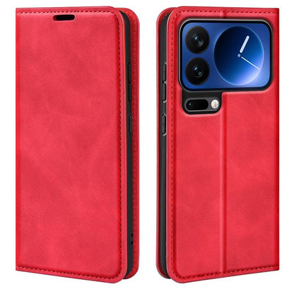Retro-skin Magnetic Suction Leather Phone Case