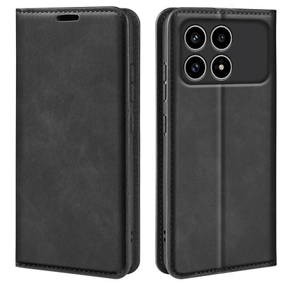 Retro-skin Magnetic Suction Leather Phone Case, For Xiaomi Poco F8 Pro 5G, For Xiaomi 17 Pro Max, For Redmi Note 15 Pro Global 163.6mm, For Xiaomi 17 Pro