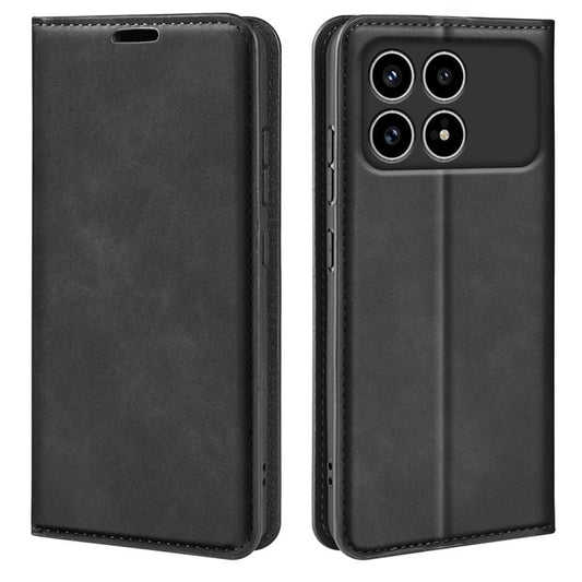 Retro-skin Magnetic Suction Leather Phone Case, For Xiaomi Poco F8 Pro 5G, For Xiaomi 17 Pro Max, For Redmi Note 15 Pro Global 163.6mm, For Xiaomi 17 Pro