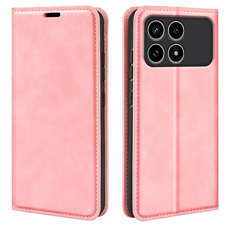 Retro-skin Magnetic Suction Leather Phone Case, For Xiaomi Poco F8 Pro 5G, For Xiaomi 17 Pro Max, For Redmi Note 15 Pro Global 163.6mm, For Xiaomi 17 Pro
