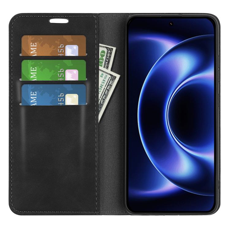 Retro-skin Magnetic Suction Leather Phone Case, For Xiaomi 17 Ultra, For Redmi Note 15 Pro 4G Global 163.2mm, For Xiaomi 17 Pro Max, For Redmi Note 15 Pro 5G Global 163.6mm