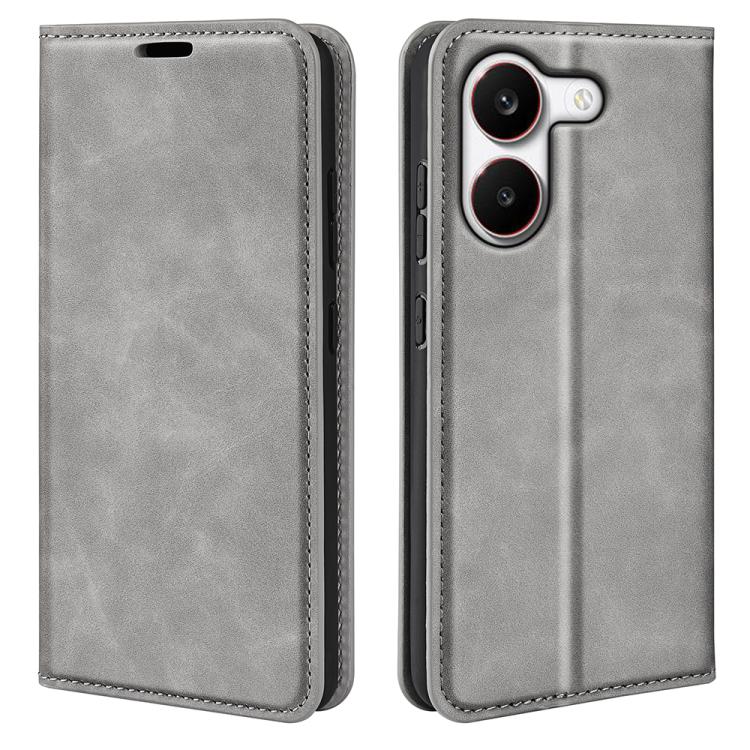 Retro-skin Magnetic Suction Leather Phone Case, For Redmi A7 Pro 171mm / Poco C85x 5G, For Xiaomi 17T, For Redmi Turbo 5 Max / Poco X8 Pro Max, For Redmi Turbo 5 5G / Poco X8 Pro 5G
