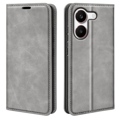 Retro-skin Magnetic Suction Leather Phone Case, For Redmi A7 Pro 171mm / Poco C85x 5G, For Xiaomi 17T, For Redmi Turbo 5 Max / Poco X8 Pro Max, For Redmi Turbo 5 5G / Poco X8 Pro 5G
