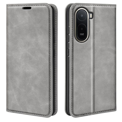 Retro-skin Magnetic Suction Leather Phone Case, For Redmi A7 Pro 171mm / Poco C85x 5G, For Xiaomi 17T, For Redmi Turbo 5 Max / Poco X8 Pro Max, For Redmi Turbo 5 5G / Poco X8 Pro 5G
