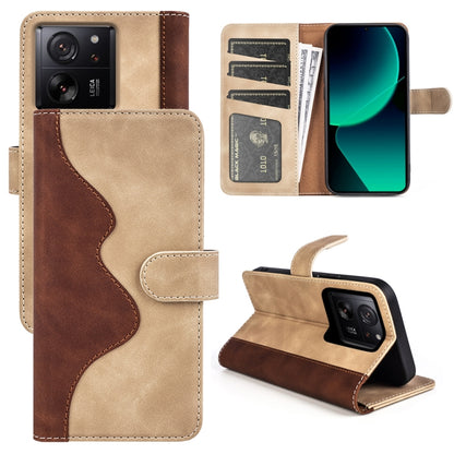 Stitching Horizontal Flip Leather Phone Case, For Xiaomi 13T, For Redmi Note 15 Pro+ 5G Global 163.3mm, For Redmi Note 15 4G / 5G EU 164mm