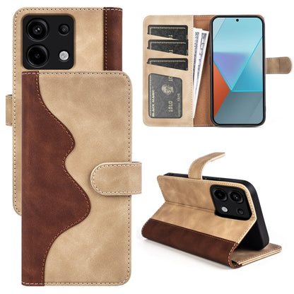 Stitching Horizontal Flip Leather Phone Case