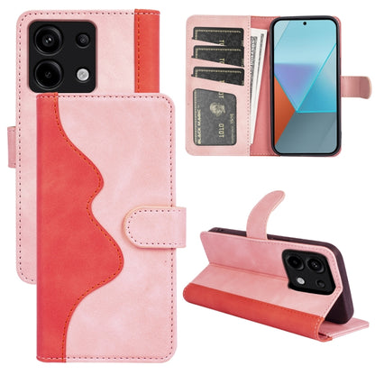 Stitching Horizontal Flip Leather Phone Case