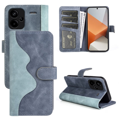Stitching Horizontal Flip Leather Phone Case