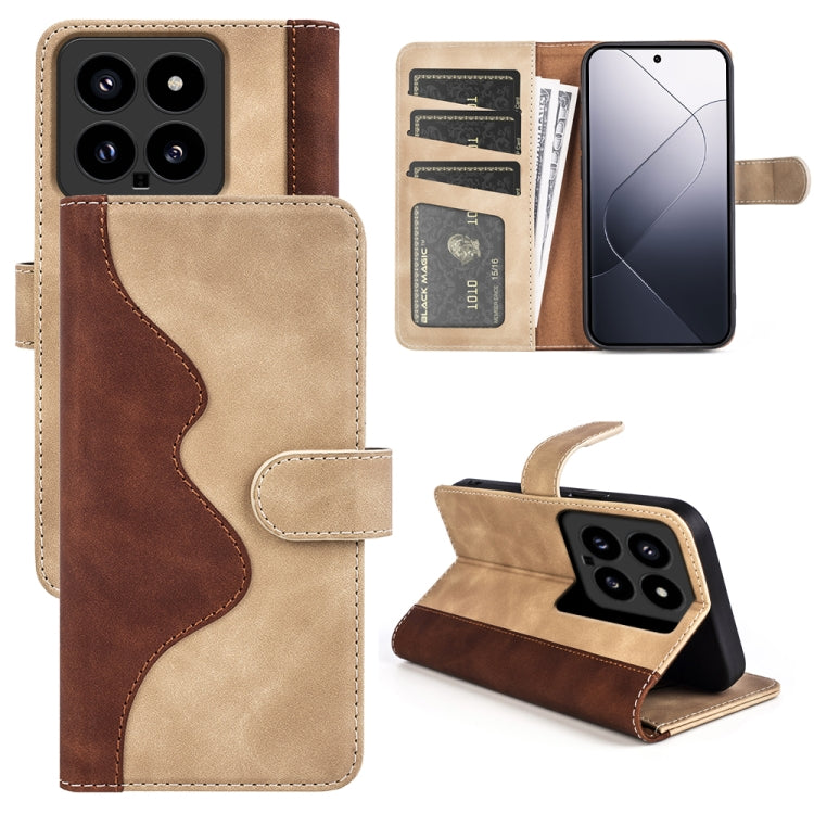 Stitching Horizontal Flip Leather Phone Case, For Xiaomi 14 Ultra, For Xiaomi 14 Pro, For Xiaomi 14, For Xiaomi Redmi Note 13 5G