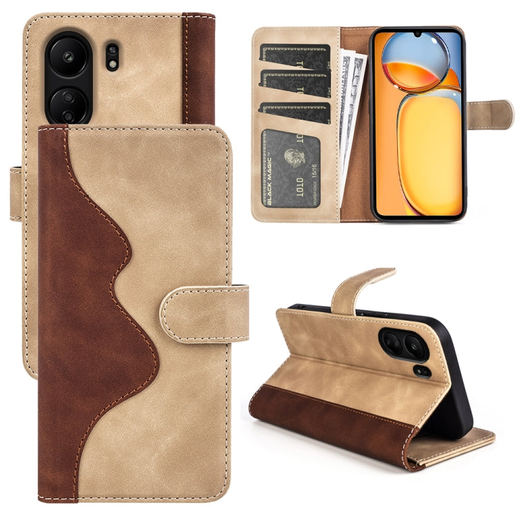Stitching Horizontal Flip Leather Phone Case, For Xiaomi Redmi 13C, For Xiaomi Redmi Note 13 Pro+, For Xiaomi Redmi Note 13 Pro 5G, For Xiaomi Redmi K70