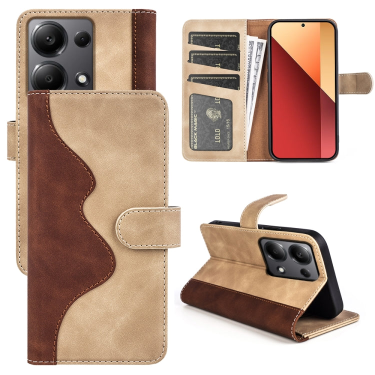 Stitching Horizontal Flip Leather Phone Case, For Xiaomi Redmi Turbo 3, For Xiaomi Redmi A3, For Xiaomi Redmi Note 13 4G, For Xiaomi Redmi K70E