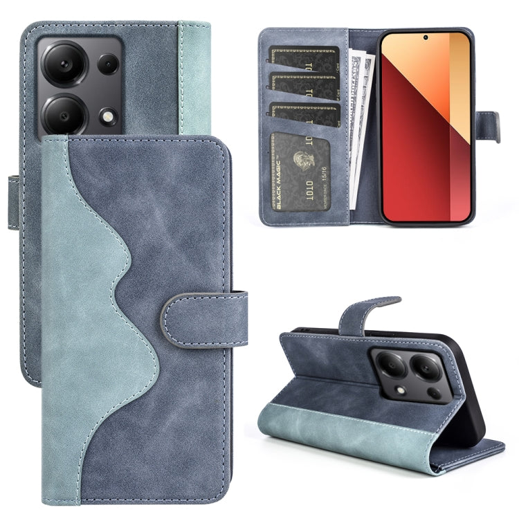 Stitching Horizontal Flip Leather Phone Case