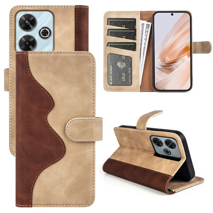 Stitching Horizontal Flip Leather Phone Case