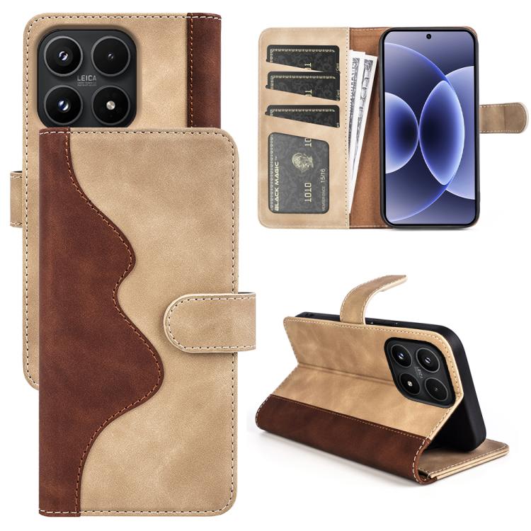 Stitching Horizontal Flip Leather Phone Case, For Xiaomi 17 Pro, For Xiaomi 17, For Xiaomi 14T Pro, For Xiaomi Redmi Note 13R 5G