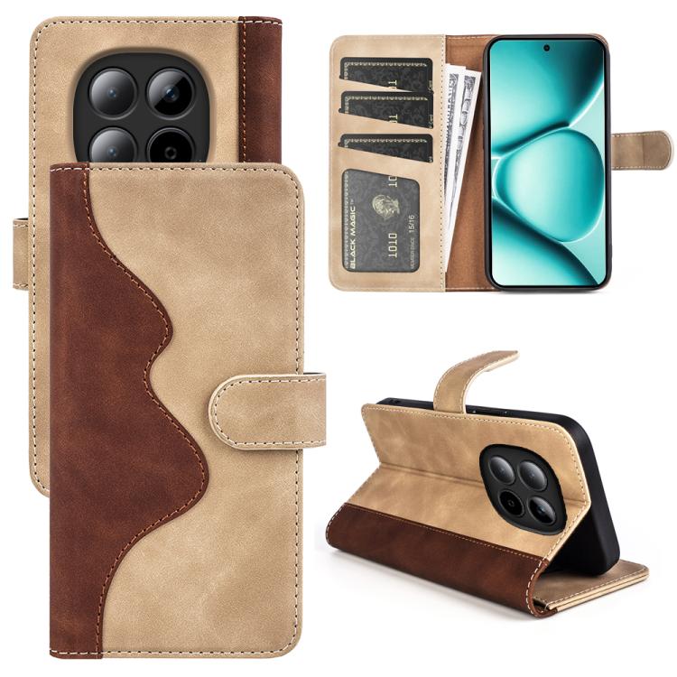 Stitching Horizontal Flip Leather Phone Case, For Xiaomi 13T, For Redmi Note 15 Pro+ 5G Global 163.3mm, For Redmi Note 15 4G / 5G EU 164mm