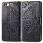 Butterfly Love Flower Embossed Leather Phone Case, For iPhone 18 Pro / 17 Pro, For IPhone 18 Pro Max / 17 Pro Max, For iPhone 17e / 16e