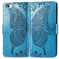 Butterfly Love Flower Embossed Leather Phone Case, For iPhone 18 Pro / 17 Pro, For IPhone 18 Pro Max / 17 Pro Max, For iPhone 17e / 16e