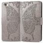 Butterfly Love Flower Embossed Leather Phone Case, For iPhone 17e / 16e, For IPhone 17 Pro Max, For iPhone 17 Pro