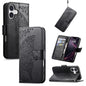 Butterfly Love Flower Embossed Leather Phone Case, For iPhone 17, For iPhone Air, For iPhone 16 Pro Max