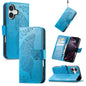 Butterfly Love Flower Embossed Leather Phone Case, For iPhone 17, For iPhone Air, For iPhone 16 Pro Max