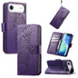 Butterfly Love Flower Embossed Leather Phone Case, For iPhone 17, For iPhone Air, For iPhone 16 Pro Max
